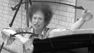 Angie's 'sweeping' gesture