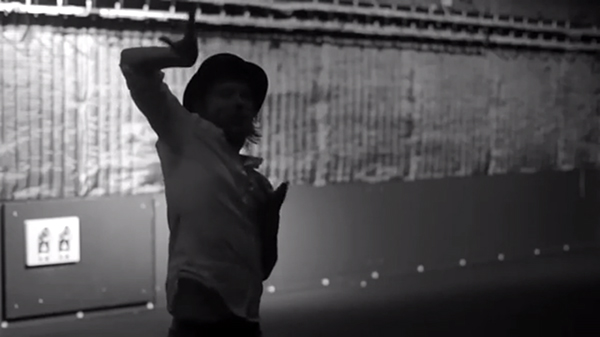 Screenshots, "Lotus Flower." Yorke stretches, writhes and wriggles.