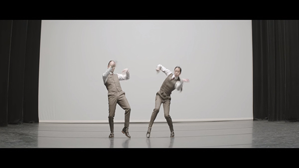 Screenshot, "Ingenue." The final spasms they perform together.