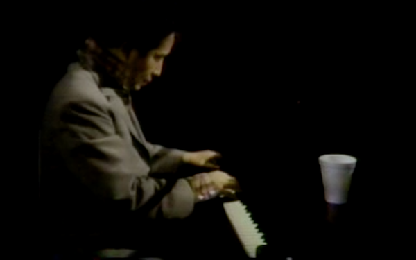 Screenshot. 30 Second Spots: TV Commercials for Artists. Dir: Joan Logue. 1982-83. Nam June Paik