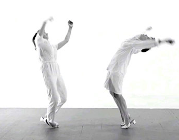 Film still. Singeries. Dir., Chor., and Perf. Priscilla Guy & Catherine Lavoie Marcus. 2015. Image courtesy of the artists.