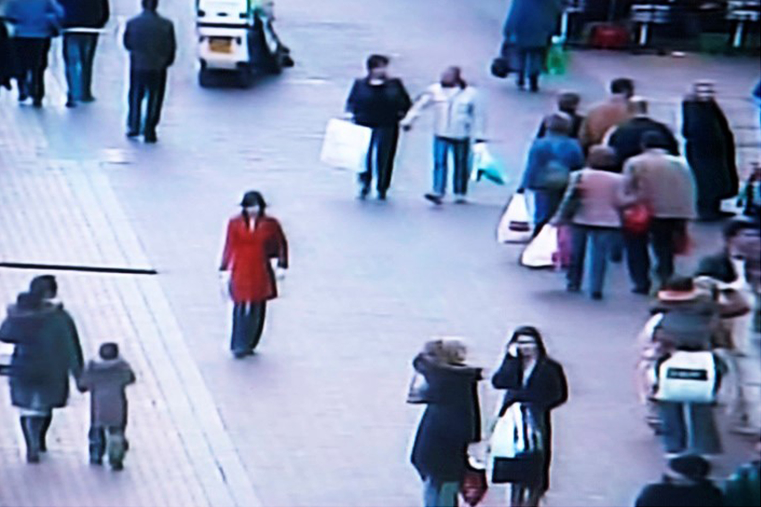 Screenshot. Jill Magid performing in Evidence Locker