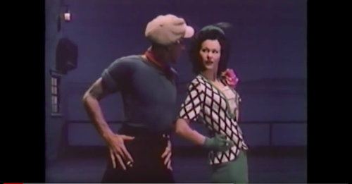 Screenshot, Angie Blue and Hermes Pan in Pin-Up Girl