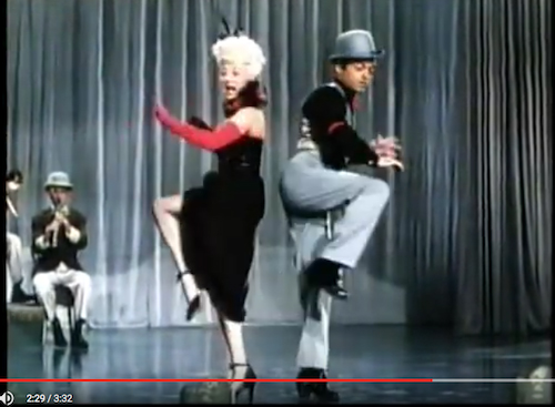 Screencapture of Grable and Daniel in Wabash Avenue. Note the comparison with Bryant and Daniel above.